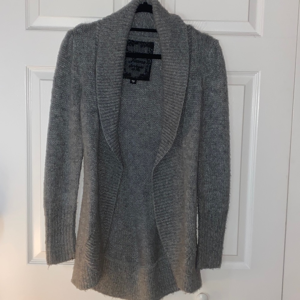 Guess Gray Wool Cardigan (Small)